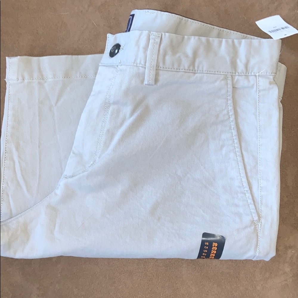 SOLID!! GAP MENS KHAKIS DRESS SHORTS - Picture 4 of 6